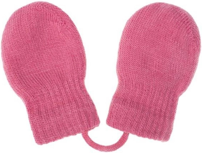 Moufles d’hiver pour bébé New Baby roses 0–3 mois