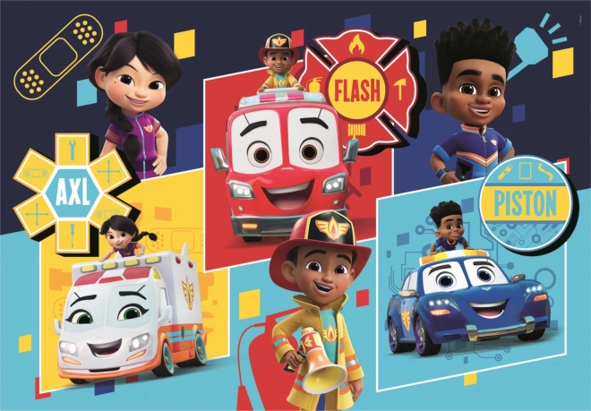 clementoni puzzle firebuds maxi 24 pièces