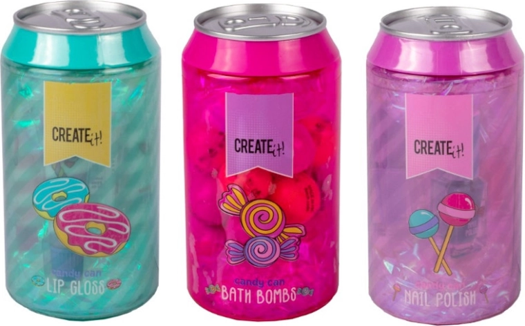 Create It! Candy boîte cadeau en métal avec cosmétiques pour enfants