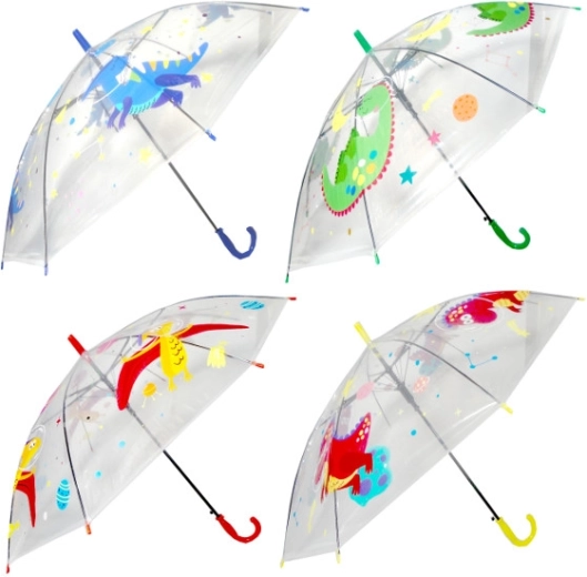 Parapluie automatique pour enfants avec dinosaures