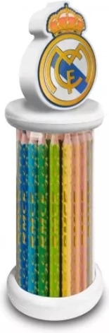 Lot de 12 crayons de couleur Real Madrid