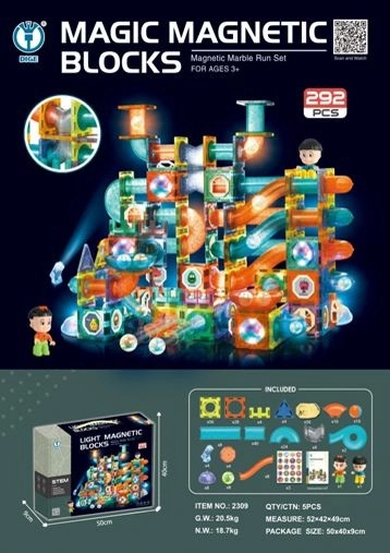 Jeu de construction magnétique 292 pièces