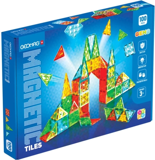 Geomag Gems 100 plaques magnétiques