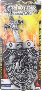 Épée en plastique avec bouclier pour enfants