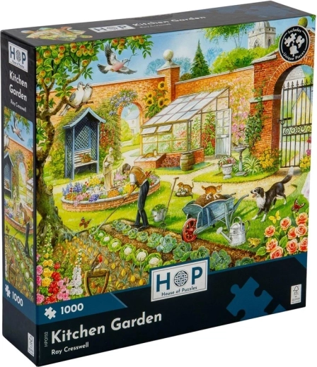 House of Puzzles Puzzle Travail au jardin 1000 pièces