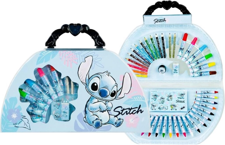 Mallette de dessin Lilo et Stitch – set d’arts créatifs 51 pièces