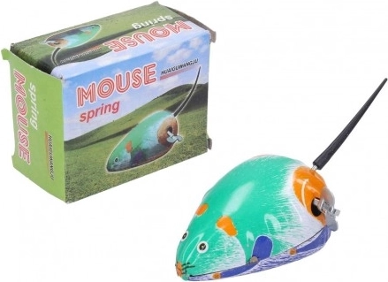 Souris en métal à remontoir