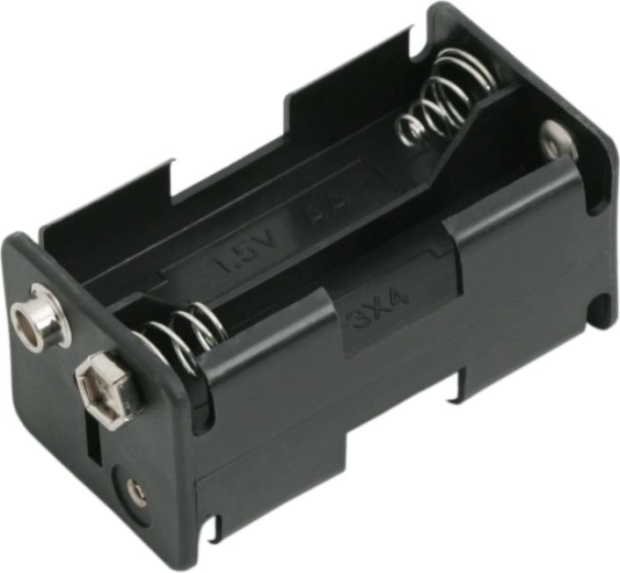 Support pour 4 piles AA avec connecteur 9 V