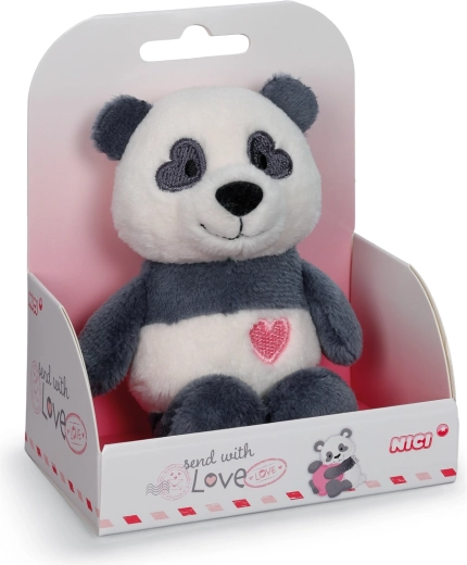 Panda en peluche NICI Love dans une boîte cadeau 12 cm