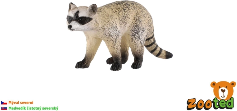 Figurine en plastique de raton laveur nordique 8 cm