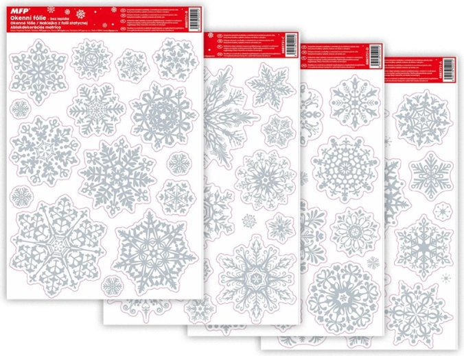 Film de fenêtre de Noël pailleté 20x30 cm