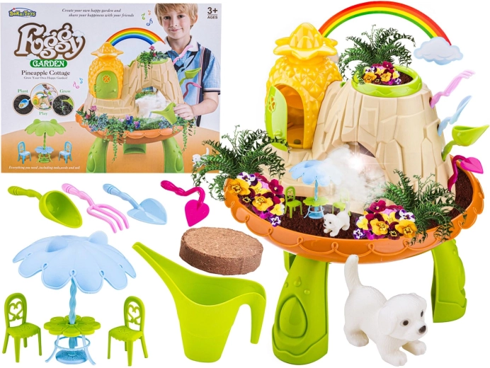 Kit du petit jardinier avec maisonnette et brume de culture