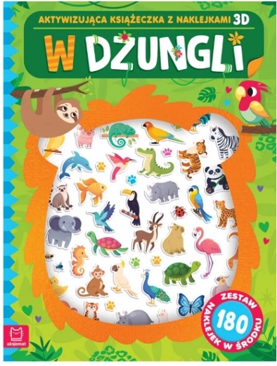 Dans la jungle – cahier d’activités avec autocollants 3D (180 autocollants)