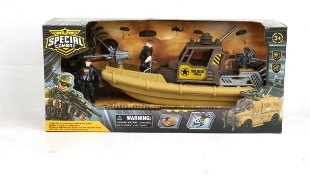 Ensemble de jeu militaire Patrouille sur le bateau