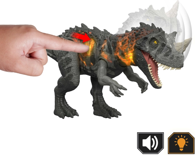 Attaque de la mâchoire et rugissement à la demande