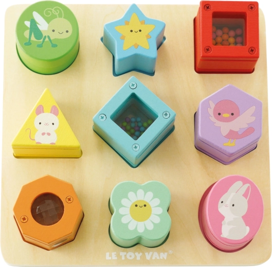 Le Toy Van trieur sensoriel en bois de formes avec cubes