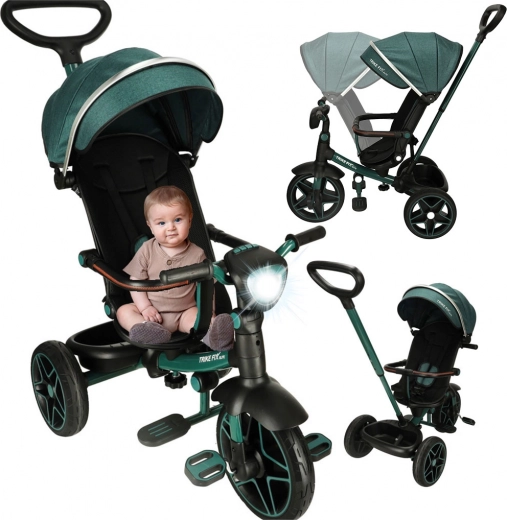 Trike Fix Elite tricycle pour enfants avec fonction poussette 2-en-1 – Vert