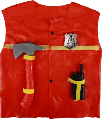 Gilet de pompier pour enfant avec accessoires