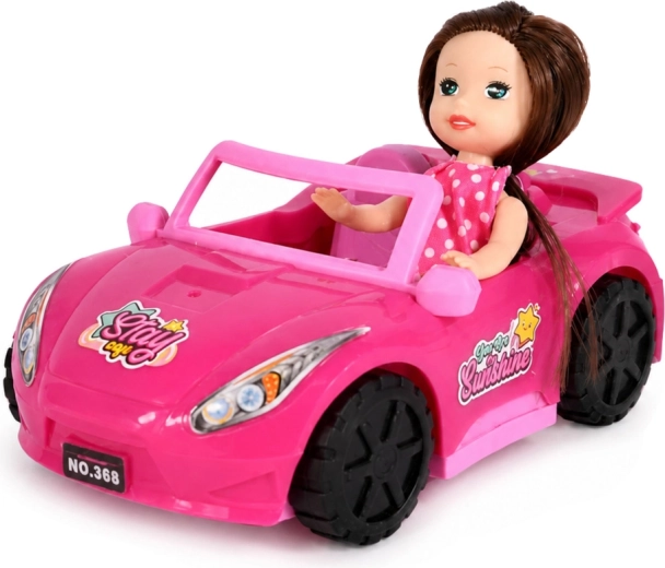 Cabriolet rose qui roule vraiment