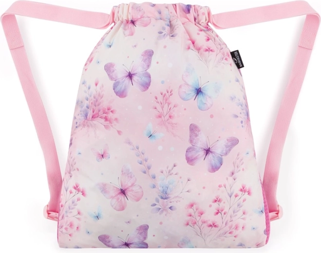 Sac scolaire Bagmaster pour chaussons et sport, avec motif papillons