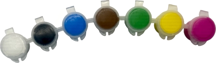 Couleurs vives avec pots refermables