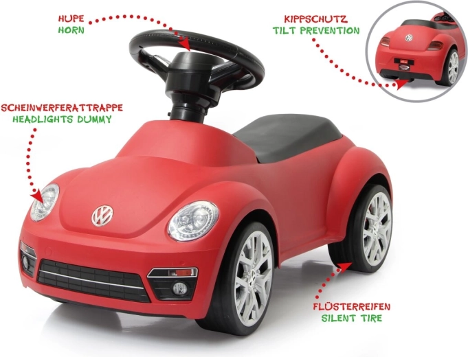 Porteur Jamara VW Beetle rouge