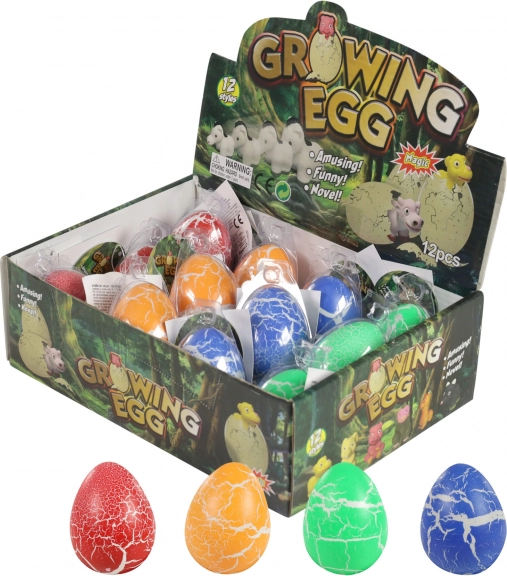 Oeufs qui grandissent avec petit animal – jouet d’éclosion amusant pour l’eau (lot de 12)
