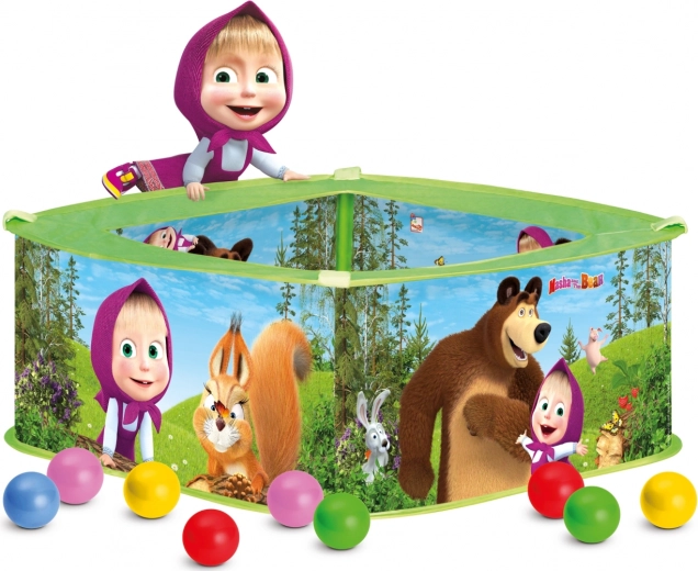 Bino Piscine à balles Macha et l’Ours