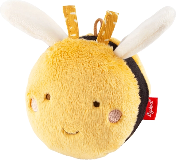 Balle en peluche abeille – jouet sensoriel pour bébés Sigikid