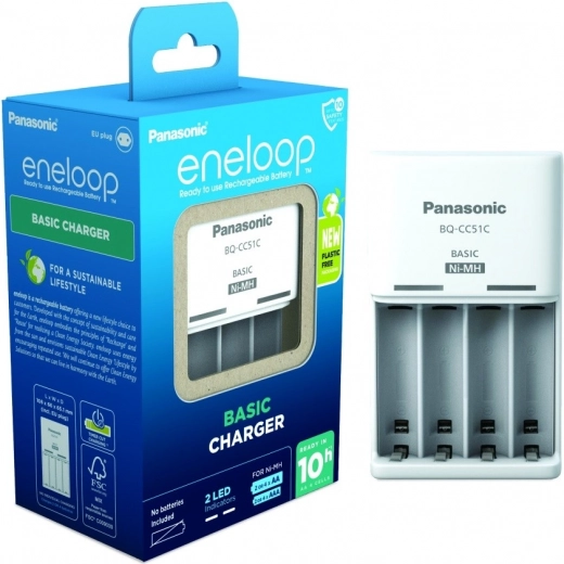 Chargeur Eneloop basic sans accus AA/AAA
