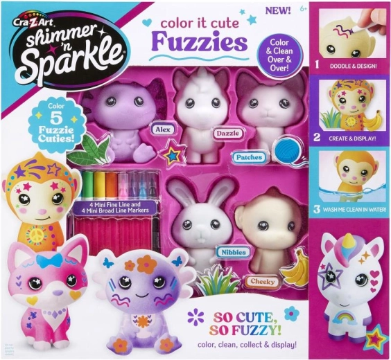 Cra-Z-Art coffret pour colorier de mignons animaux – kit créatif lavable