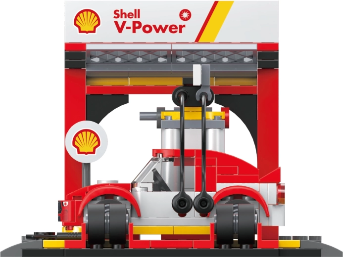 Station Shell réaliste avec de nombreux détails