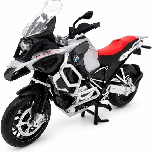 Modèle de moto MSZ BMW R1250GS Adventure argenté 1:12 - 1 pièce