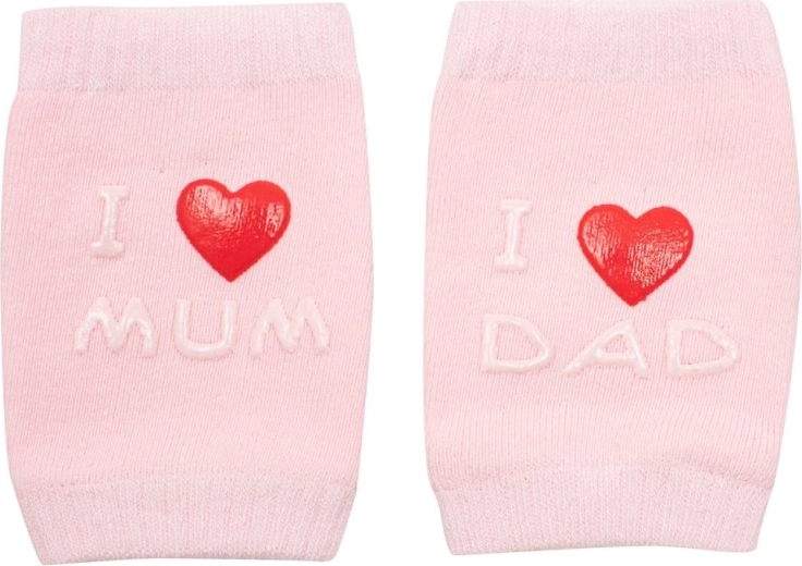 Genouillères pour enfants avec ABS I love mum & dad – roses
