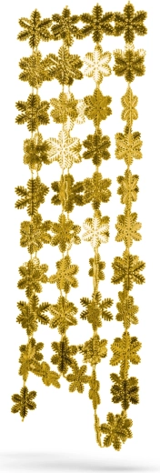 Flocons dorés scintillants