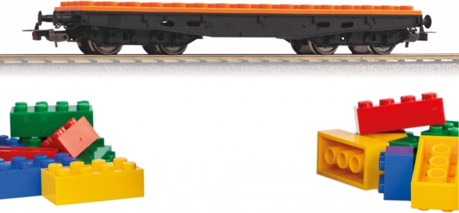 Wagon plateau pour ensembles de construction