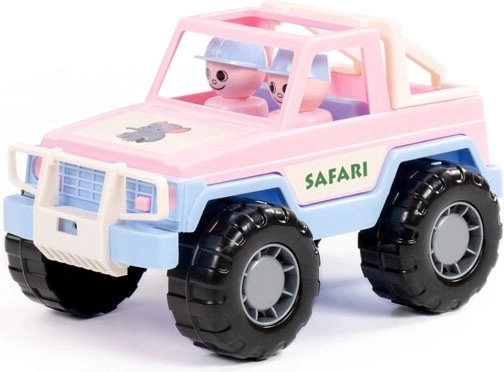 Jeep safari rose – jouet avec figurines