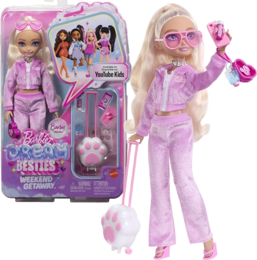 Barbie Dream Besties Barbie « Malibu » escapade de week-end – poupée de mode avec accessoires