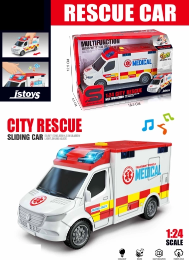 Ambulance jouet avec effets
