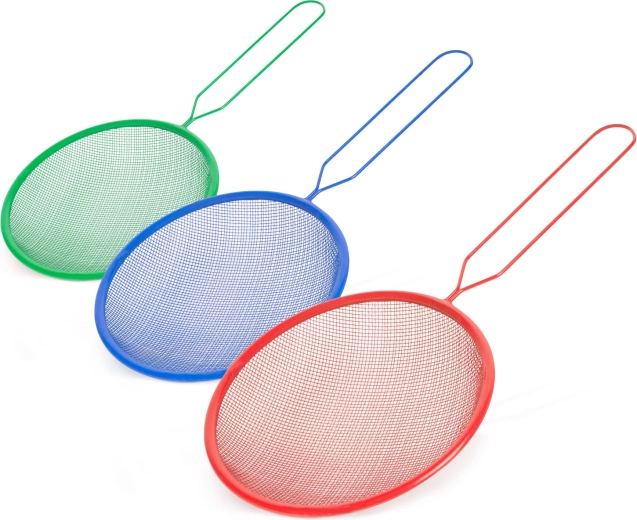 Set de tamis de cuisine métalliques, 3 tailles