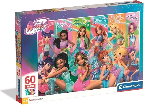 Puzzle Clementoni SuperColor Maxi Winx Club 60 pièces
