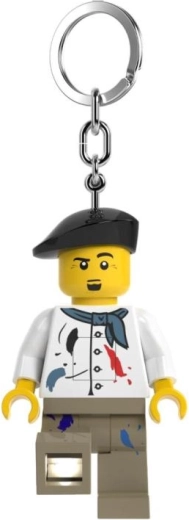 LED brillante dans la jambe de la figurine