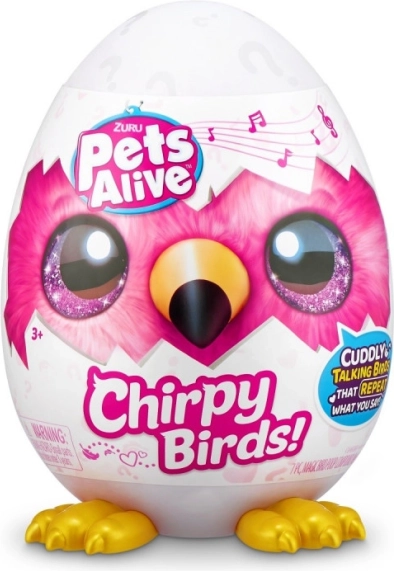 Mascottes interactives Happy Birds carton de 12 pièces