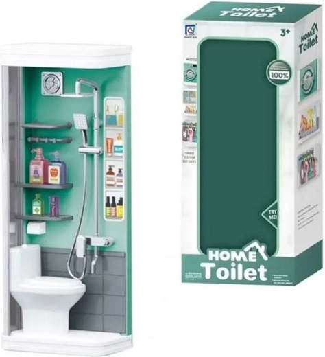 Ensemble de meubles de salle de bain pour poupées avec effets