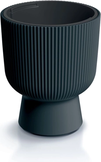 Pot de fleurs moderne avec insert 24 cm, anthracite