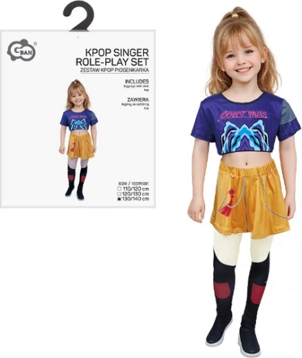 Costume enfant chanteuse K-pop Mira 130/140 cm