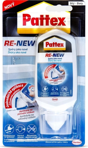 Silicone de rénovation blanc 80 ml PATTEX RE-NEW
