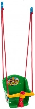 Balançoire pour enfants avec son, en plastique, verte