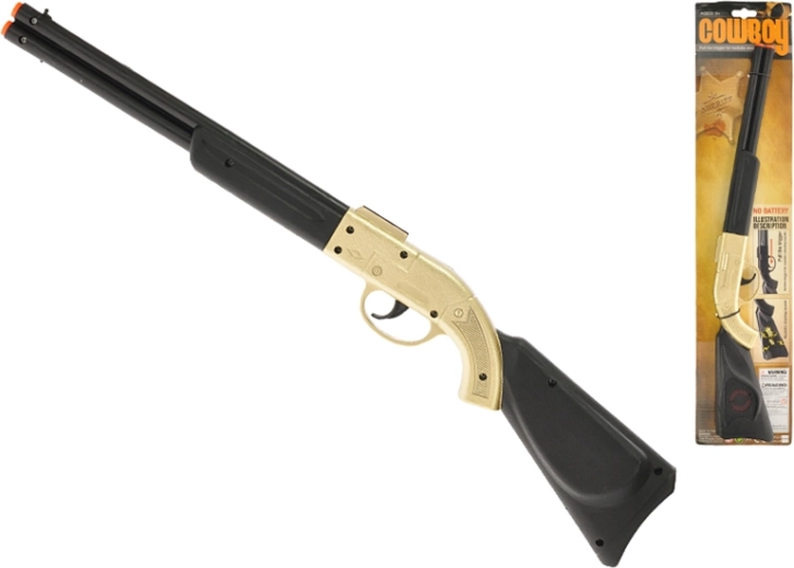 Fusil cliquetis de cow-boy 50 cm – doré