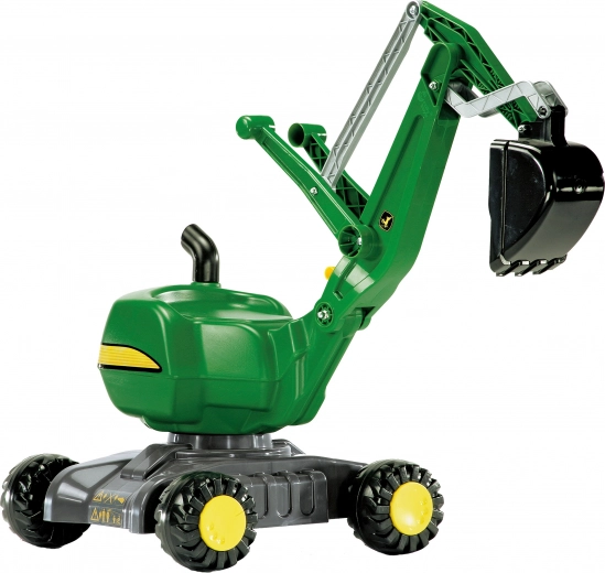 grue pelleteuse pour enfants à pédales et à pelle Rolly Toys John Deere – vert